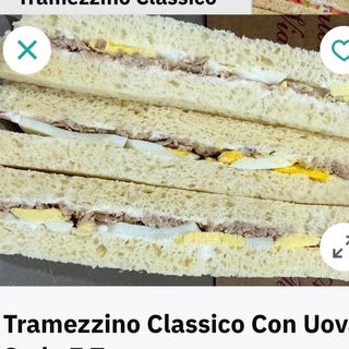 Tramezzino uova e tonno