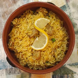 RISO BIRYANI CON BOCCONCINI DI MANZO
