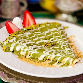 Crepes al pistachio