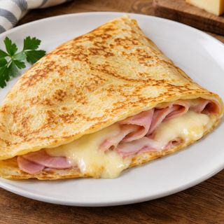 Crepes prosciutto cotto e fontina