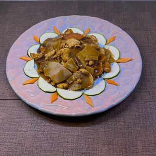 331. Pollo funghi e bamboo