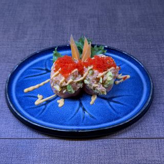 202. Special gunkan  tartare tonno 2 pezzi