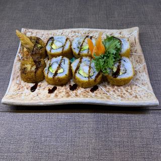 268. Uramaki fritto con gamberi 8 pezzi