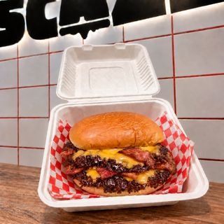 Double classic smash con bacon