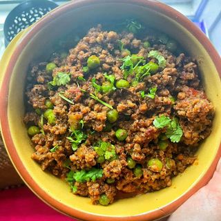 Piselli con carne macinata
