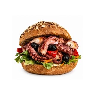 Panino octopus grill
