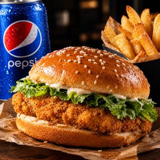 Combo chicken burger XXL