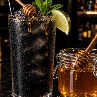 Jackdaniels honey + Coca-Cola