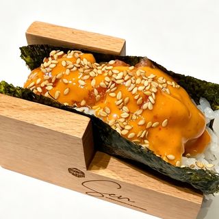 Te1. Temaki spicy salmon