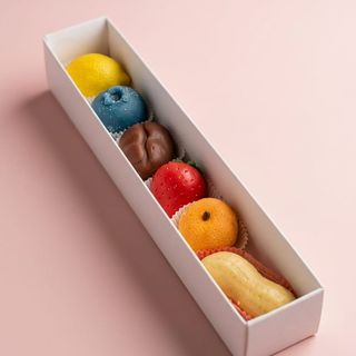 Box mini frutta realistica 6 pezzi