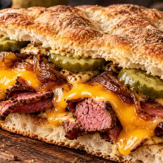 Pastrami Cheddar Melt