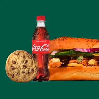 BBQ Chicken Footlong with 500ml Drink+ Chocolate Chip Cookie