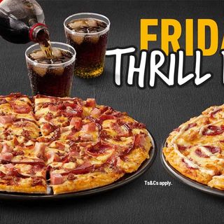 Any x2 Large Pizzas + Free 2L Soda