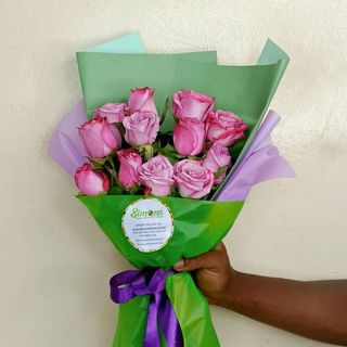 Purple Dozen Roses