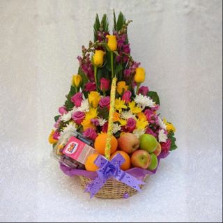 Floral Fruit Basket