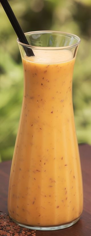 Tropical papaya pineapples Flaxseed