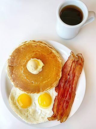 1 Sausage, 2 Eggs, Toast & Tea