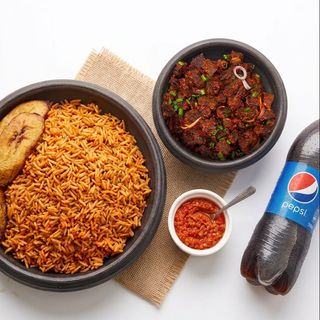 Jollof & Pepsi Mini Combo