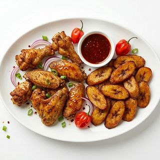 Wings and Plantain Combo