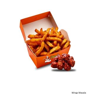 Wings With Fries Masala