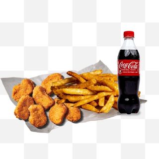Chicken Nuggets + Small Chips + 500ml Drink