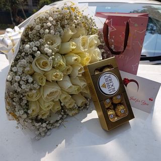 White bouquet X ferero rocher 