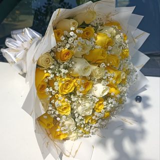 40pcs Yellow and white 