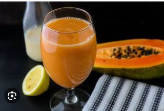 Pawpaw/sugarcane juice.
