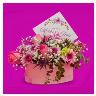 Pink Heart-Shaped Arrangement