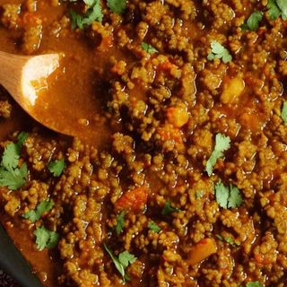 Minced meat curry