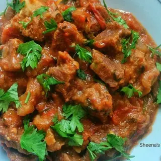 Wet fry beef .