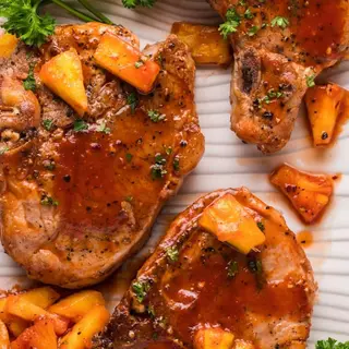 Sweet and sour pork chops 1/4