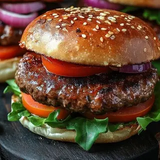 Beef burger with