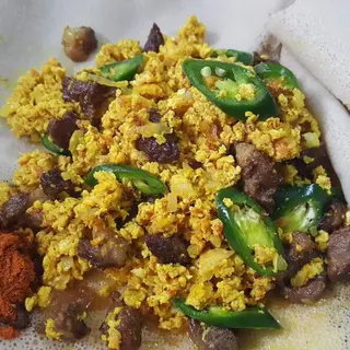 Scrambled Eggs with Minced Meat