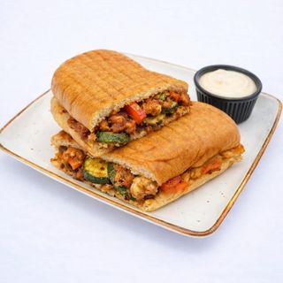 Grilled vegetable club sandwich