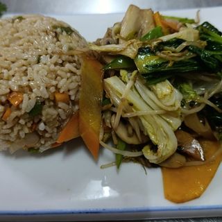 Fried Rice and Mixed Vegetable