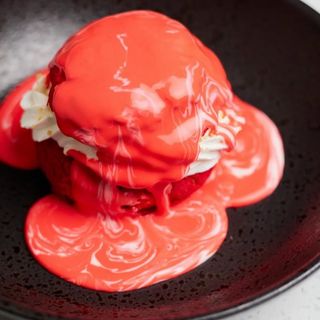 Giant Red Velvet Choux