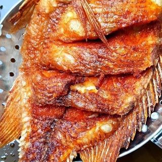 Dry fry tilapia plain