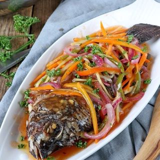 Wet fry tilapia(served plain)