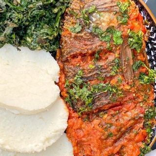 Wet Fry Tilapia with ugali