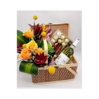 FRIVOLOUS DELIGHT FLOWER BASKET