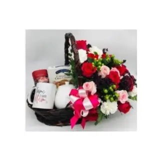HOME IS BEST ENGLISH TEA BASKET
