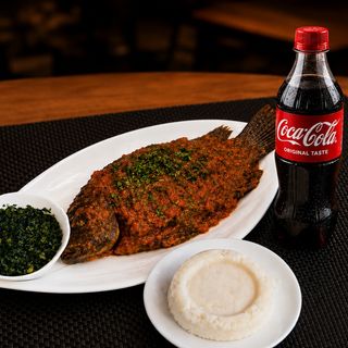 Tilapia with 350 ML PET soda