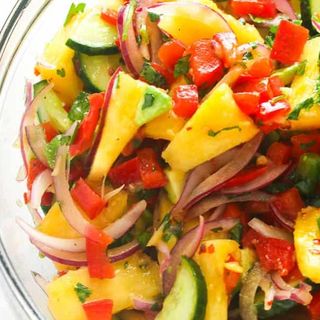 Pineapple cucumber salad 