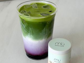 Iced Blueberry Matcha