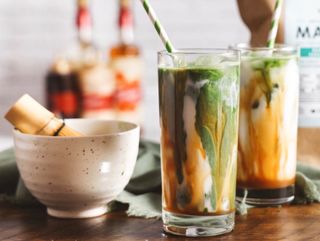 Iced Caramel Matcha