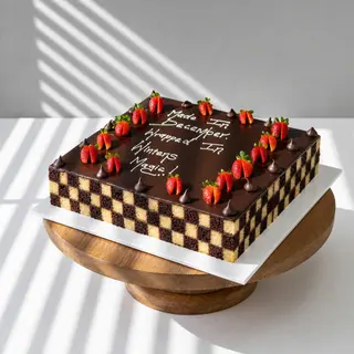 Checkerboard Cake (1KG) prep. Time 24hrs