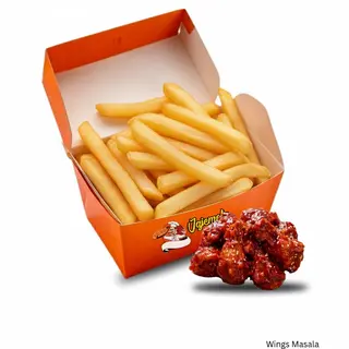 Wings With Fries Masala