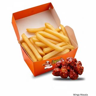 Wings With Fries Masala