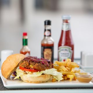 Crispy Chicken Burger & Fries